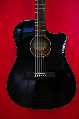 PRE-OWNED - Fender - CD60SCE - Black