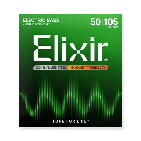 Elixir - NANOWEB Coating - Bass 50 - 105