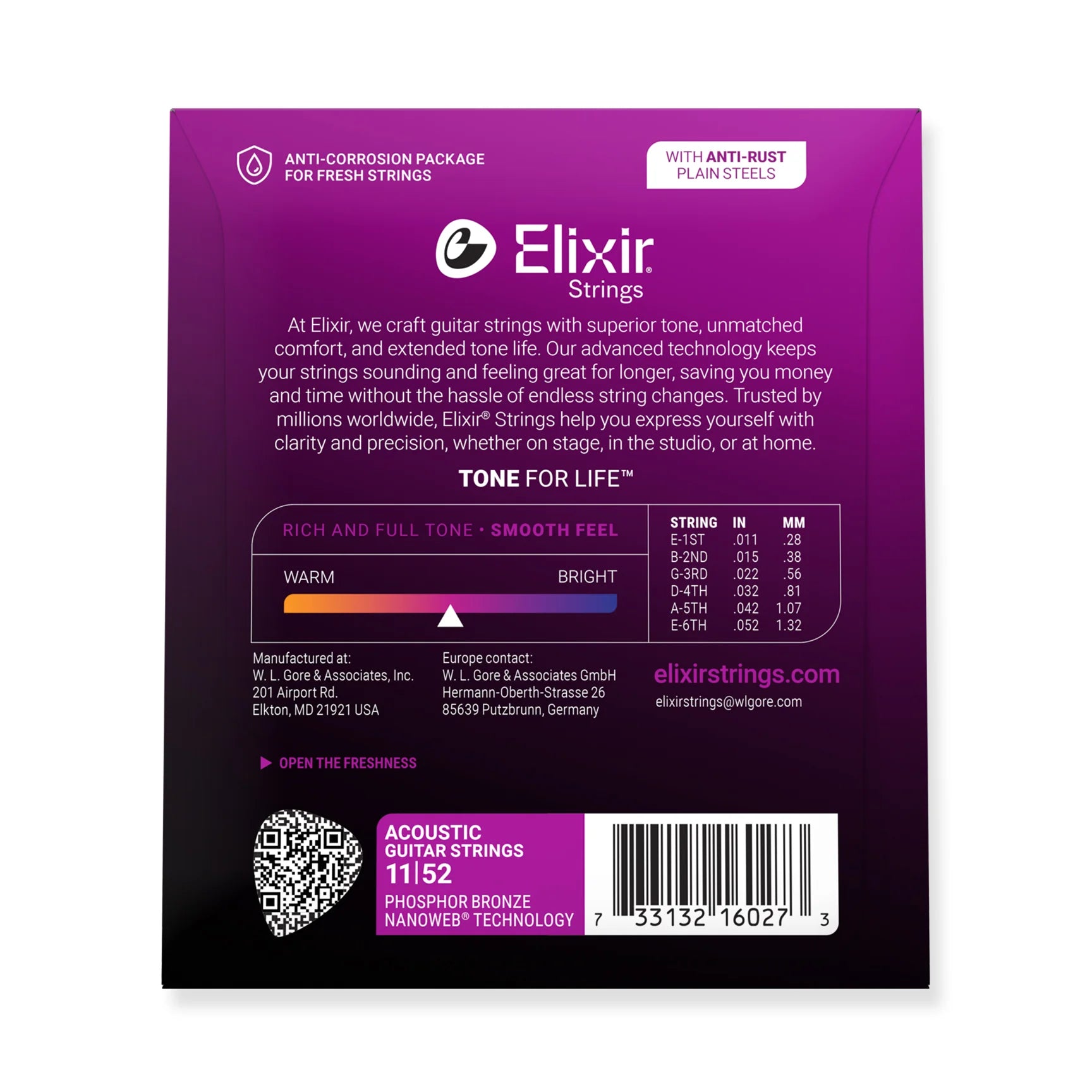 Elixir Nanoweb PB Custom Light Acoustic Strings