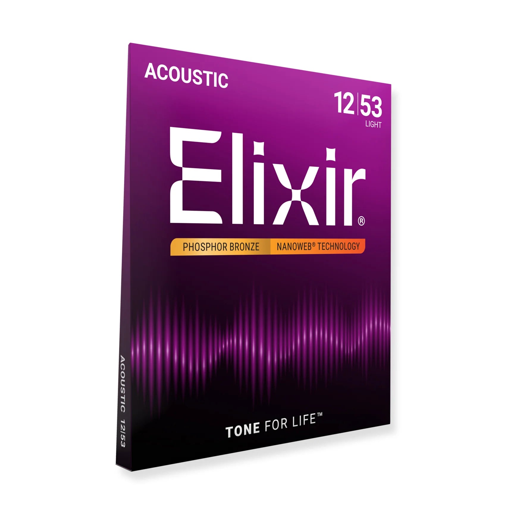 Elixir Nanoweb PB Light Acoustic Strings 12-53