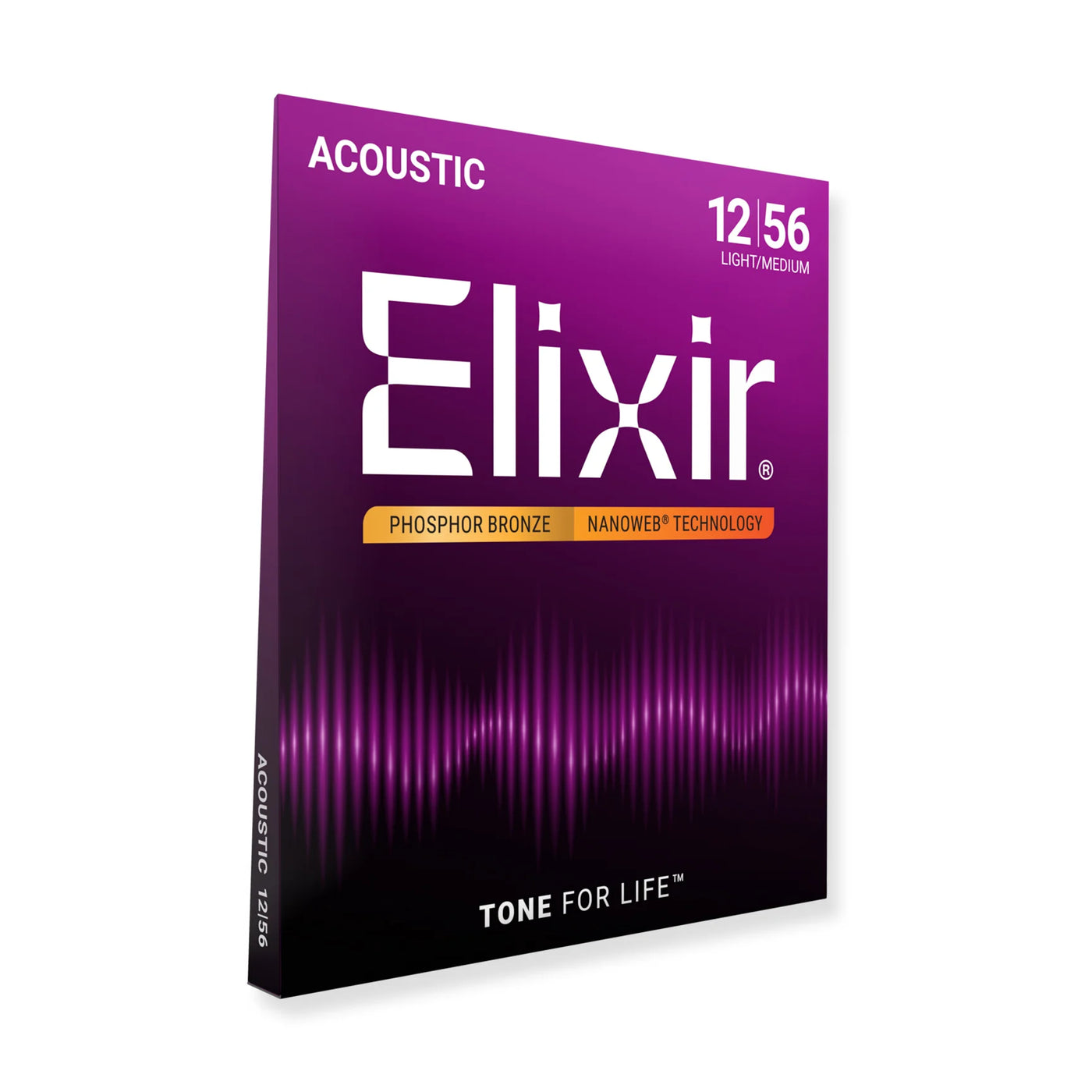 Elixir Nanoweb PB Acoustic Strings 12-56