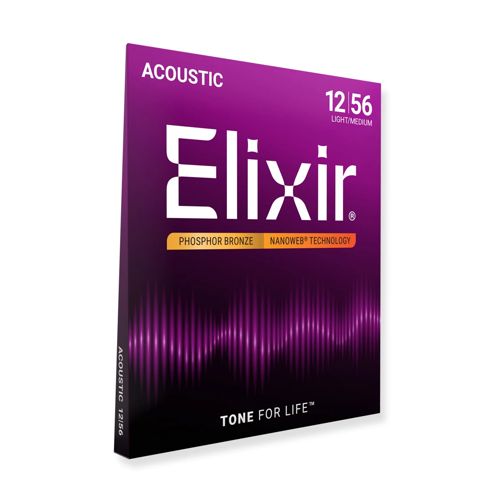 Elixir Nanoweb PB Acoustic Strings 12-56