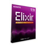 Elixir Nanoweb PB Acoustic Strings 12-56