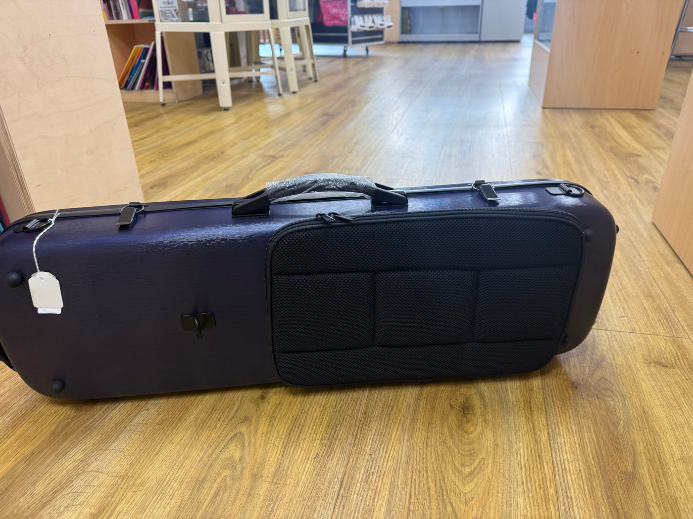 Stentor Violin Case, Polycarbonate/ABS, Oblong, Carbon Blue
