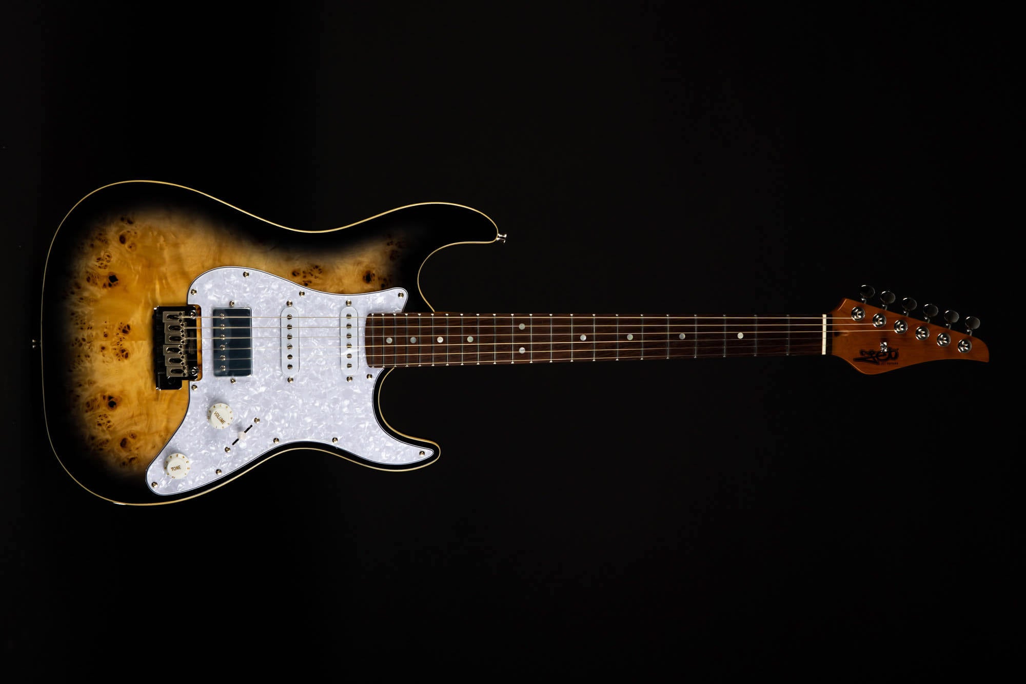 Jet Guitars JS-450 Trans Brown (Spalted Top)