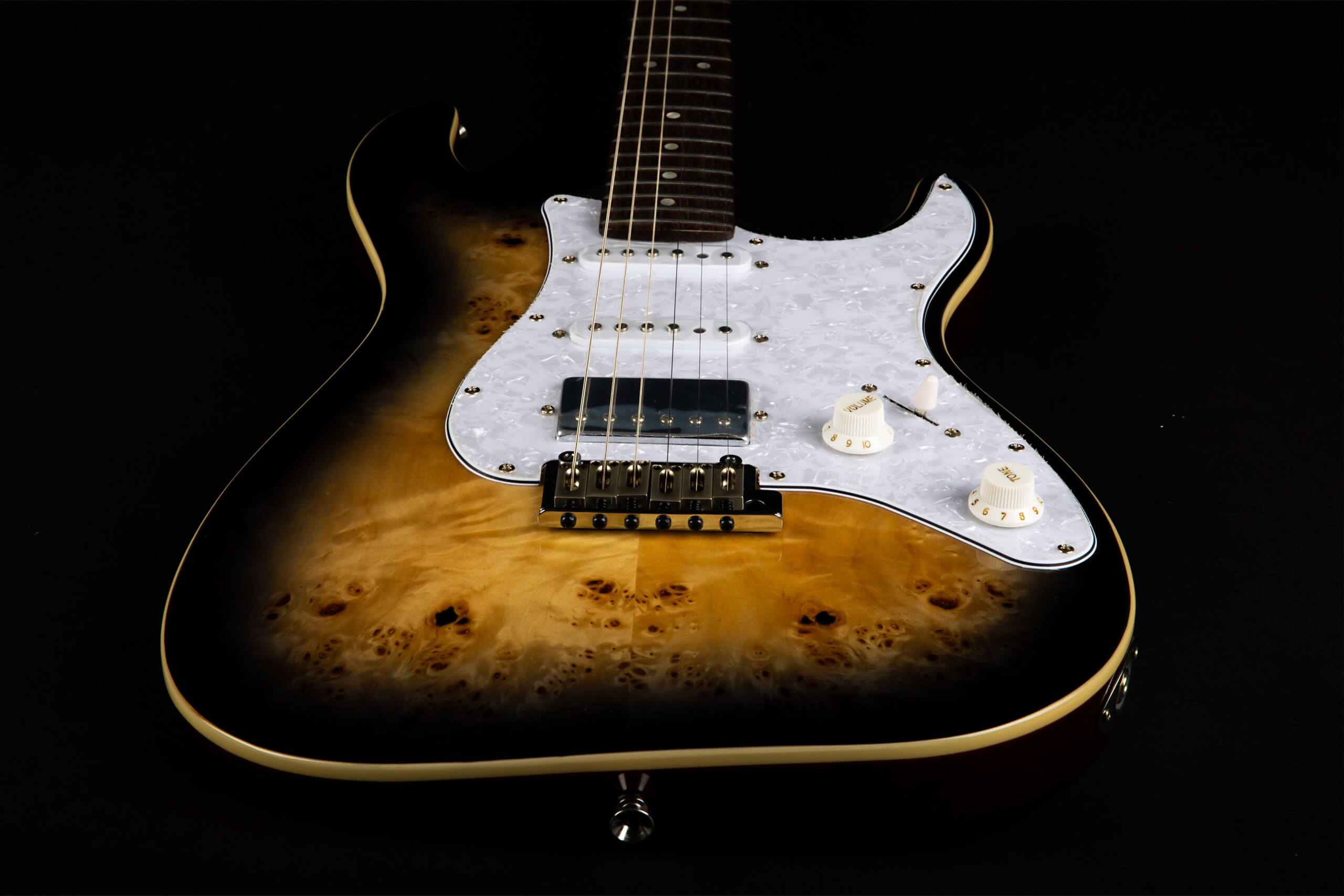 Jet Guitars JS-450 Trans Brown (Spalted Top)