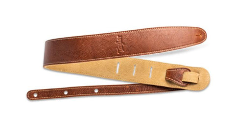 Taylor 4101-25 2.5" Leather Guitar Strap - Suede Back