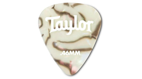 Taylor Celluloid 351 Guitar Picks, Abalone, 0.71mm 12-Pack