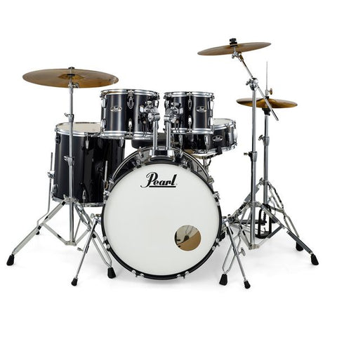 Pearl Roadshow 5 Piece American Fusion Drum Kit Jet Black (Cymbal Upgrade)