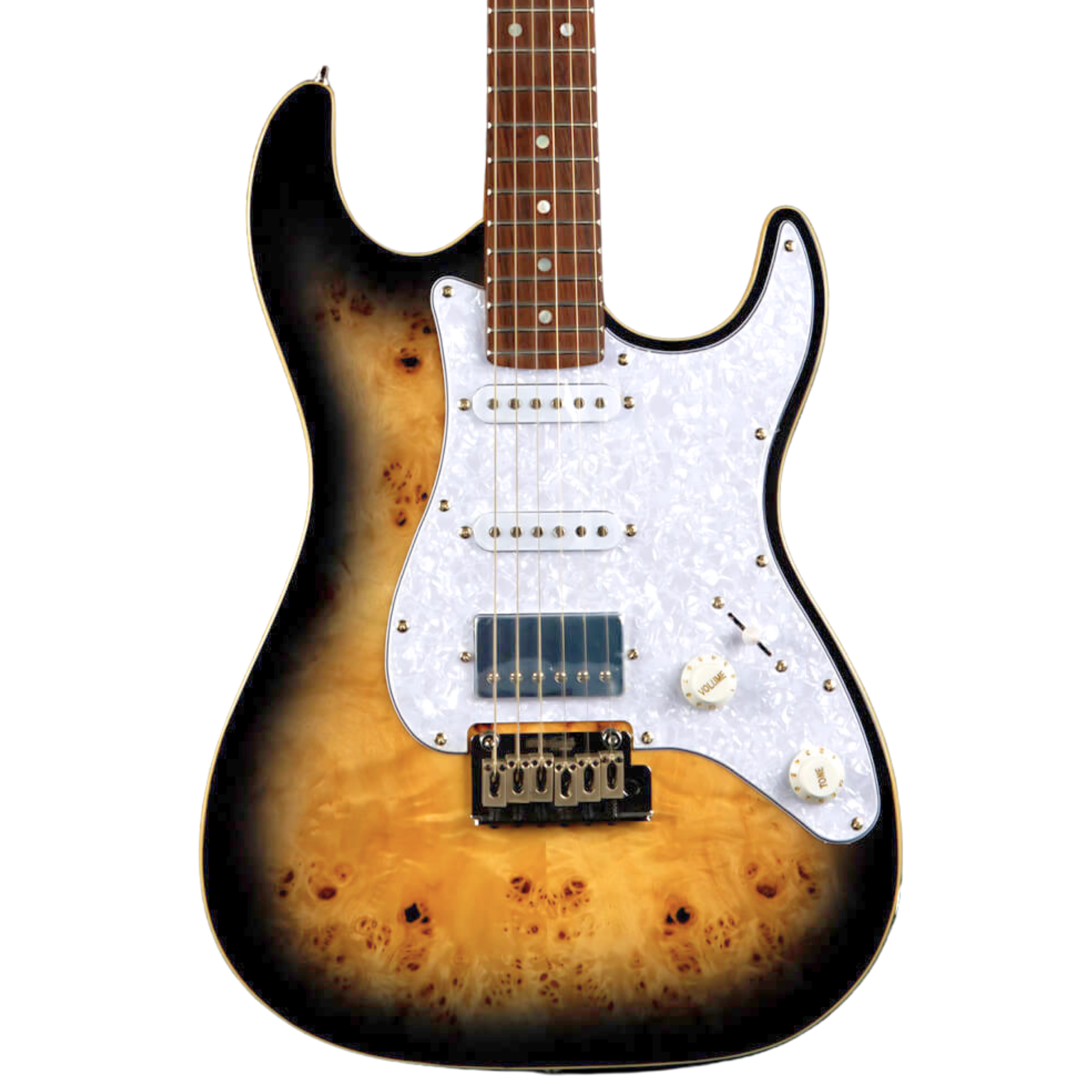 Jet Guitars JS-450 Trans Brown (Spalted Top)