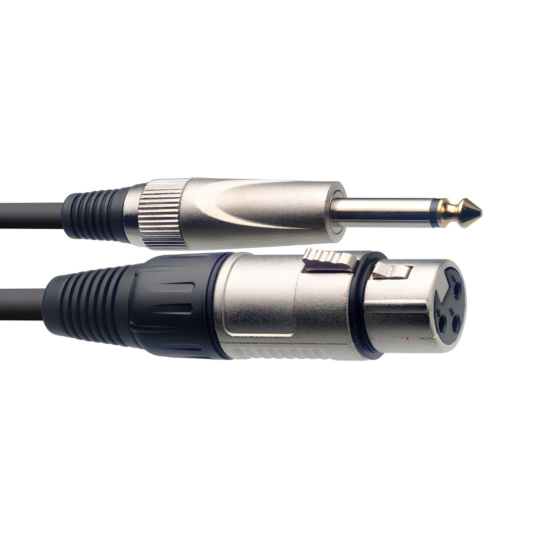Stagg 6 Metre XLR to Jack Microphone Lead SMC6XP