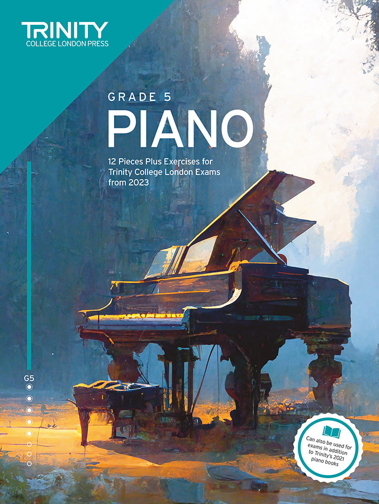Trinity College Piano Grade 5 Exam Pieces Plus Exercises from 2023