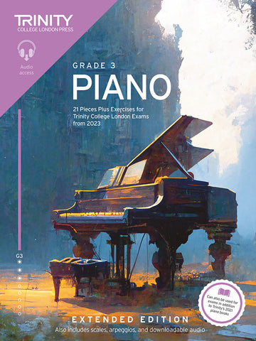 Trinity College Piano Grade 3 Exam Pieces Plus Exercises from 2023 Extended Edition