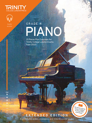 Trinity College Piano Grade 4 Exam Pieces Plus Exercises from 2023 Extended Edition