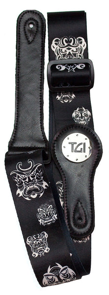 TGI TGS28211 Guitar Strap Warrior Mask