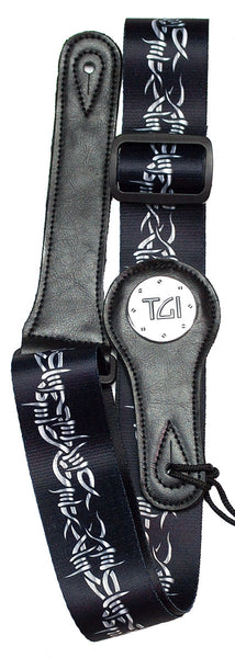 TGI TGS28225 Guitar Strap Barbwire