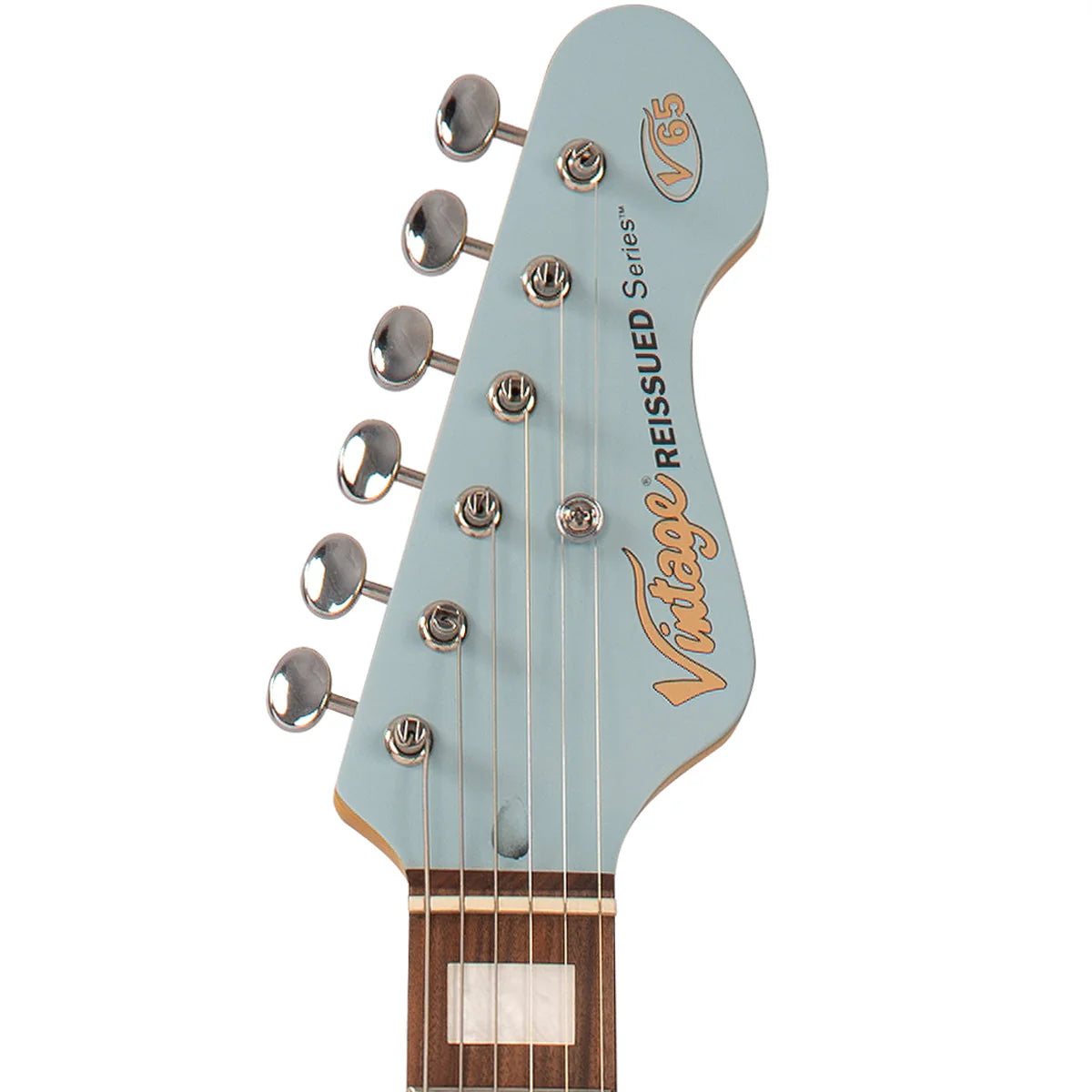 Vintage V65H ReIssued Hard Tail Electric Guitar Satin Blue