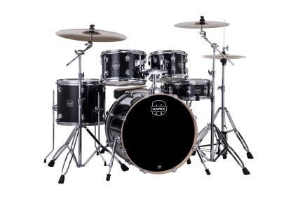 Mapex Venus 20" Rock Kit 3 piece cymbal set and throne, Black