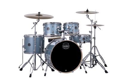 Mapex Venus 20" Rock Kit 3 piece cymbal set and throne, Aqua Blue