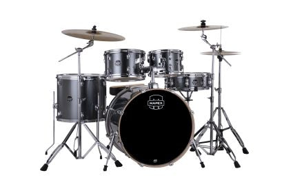 Mapex Venus 22" Rock Kit 3 piece cymbal set and throne Steel Blue Metallic