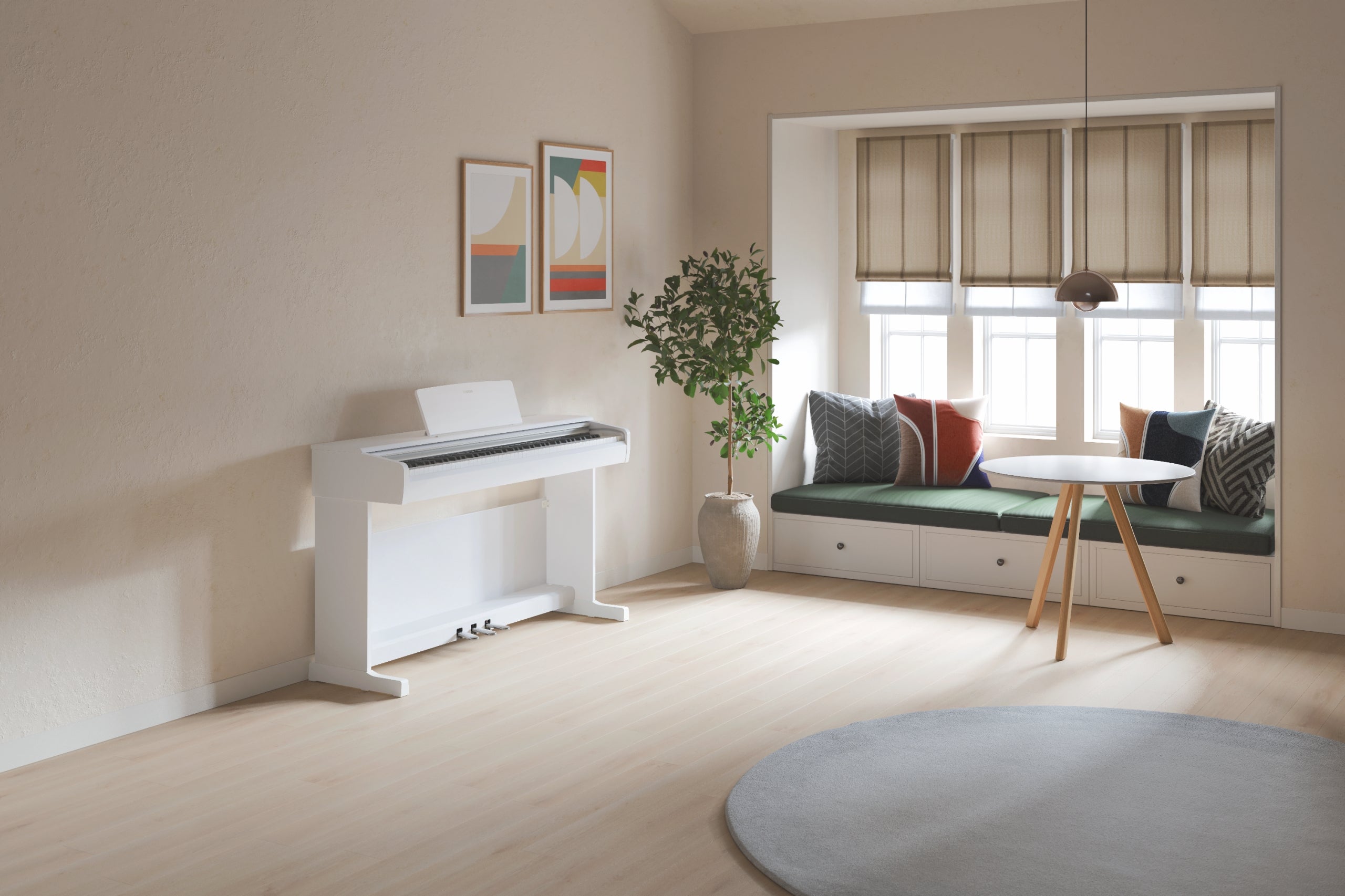 Yamaha YDP-146 White Digital Piano