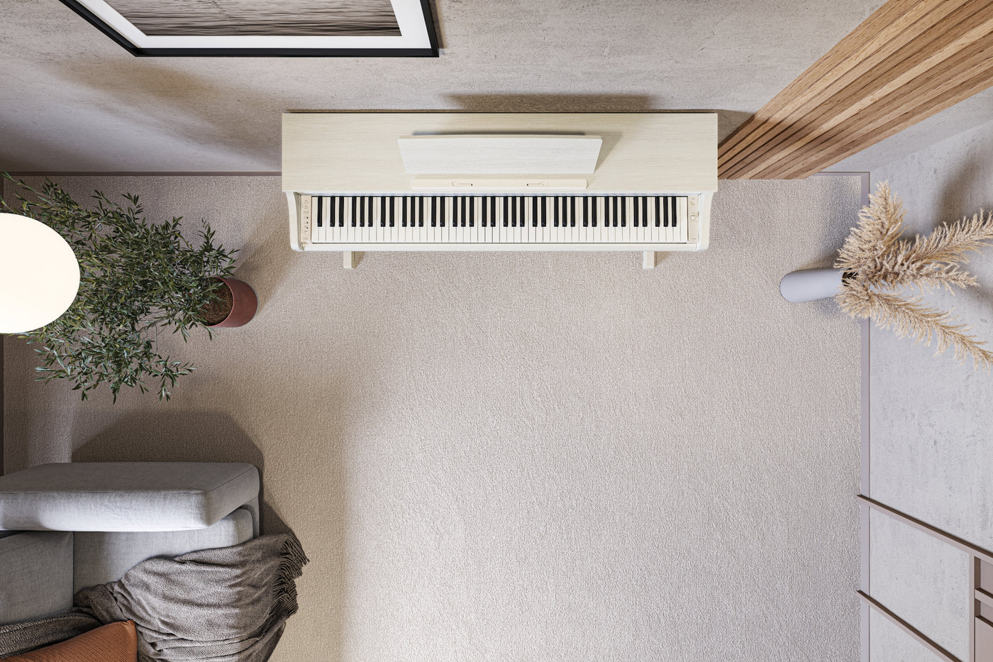 Yamaha YDP-166 White Birch Digital Piano