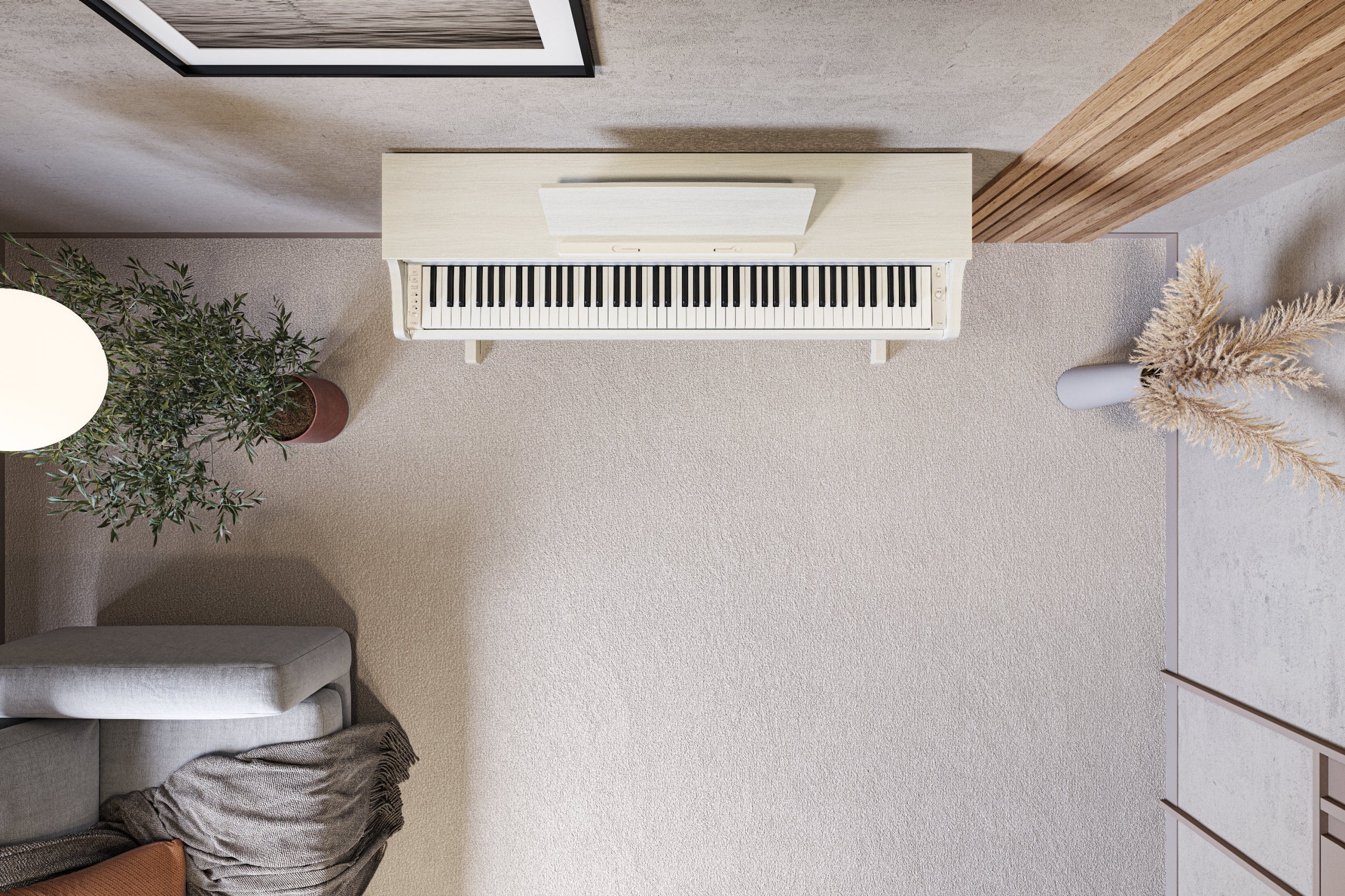 Yamaha YDP-166 White Birch Digital Piano