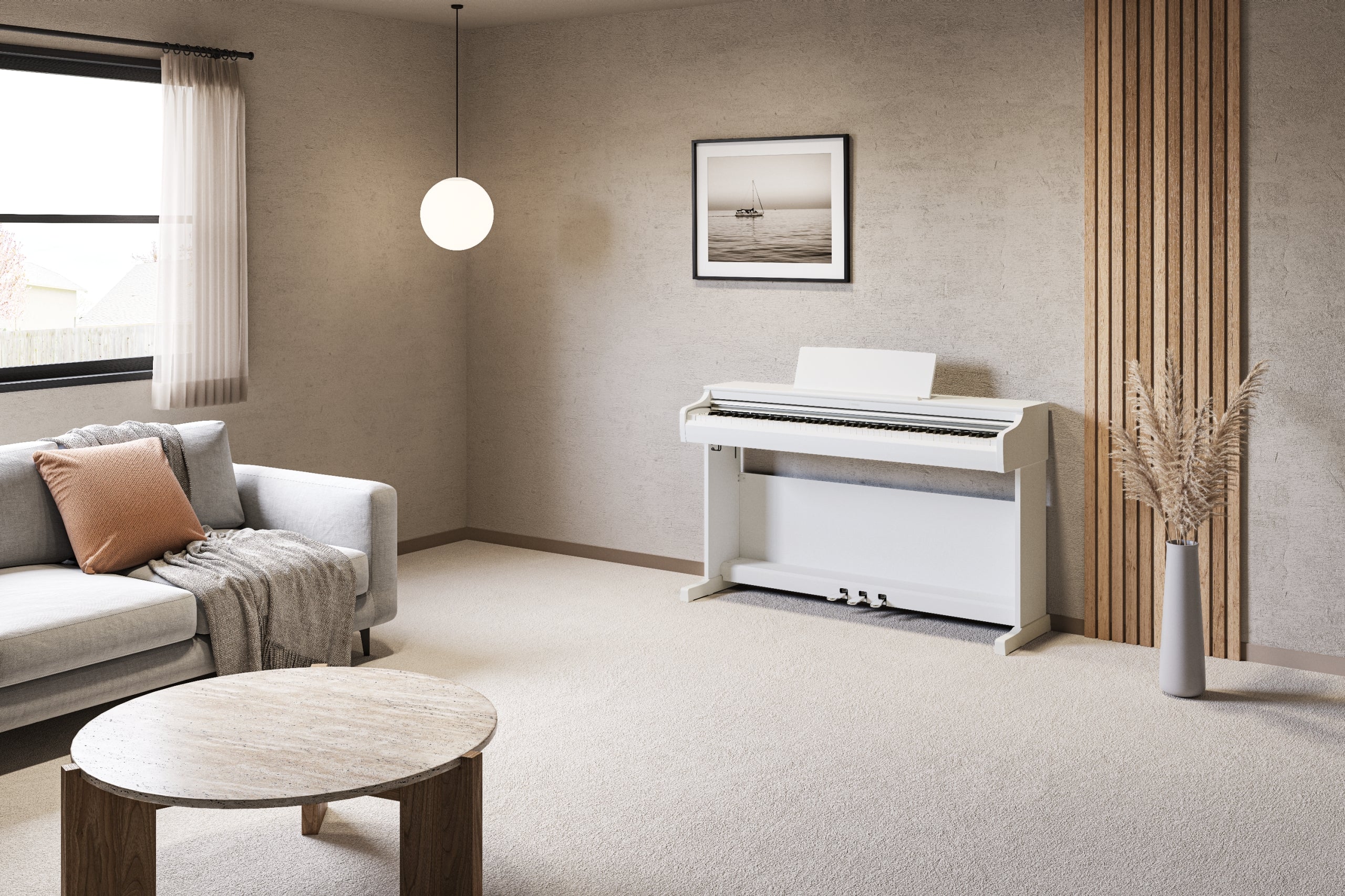Yamaha YDP-166 White Digital Piano