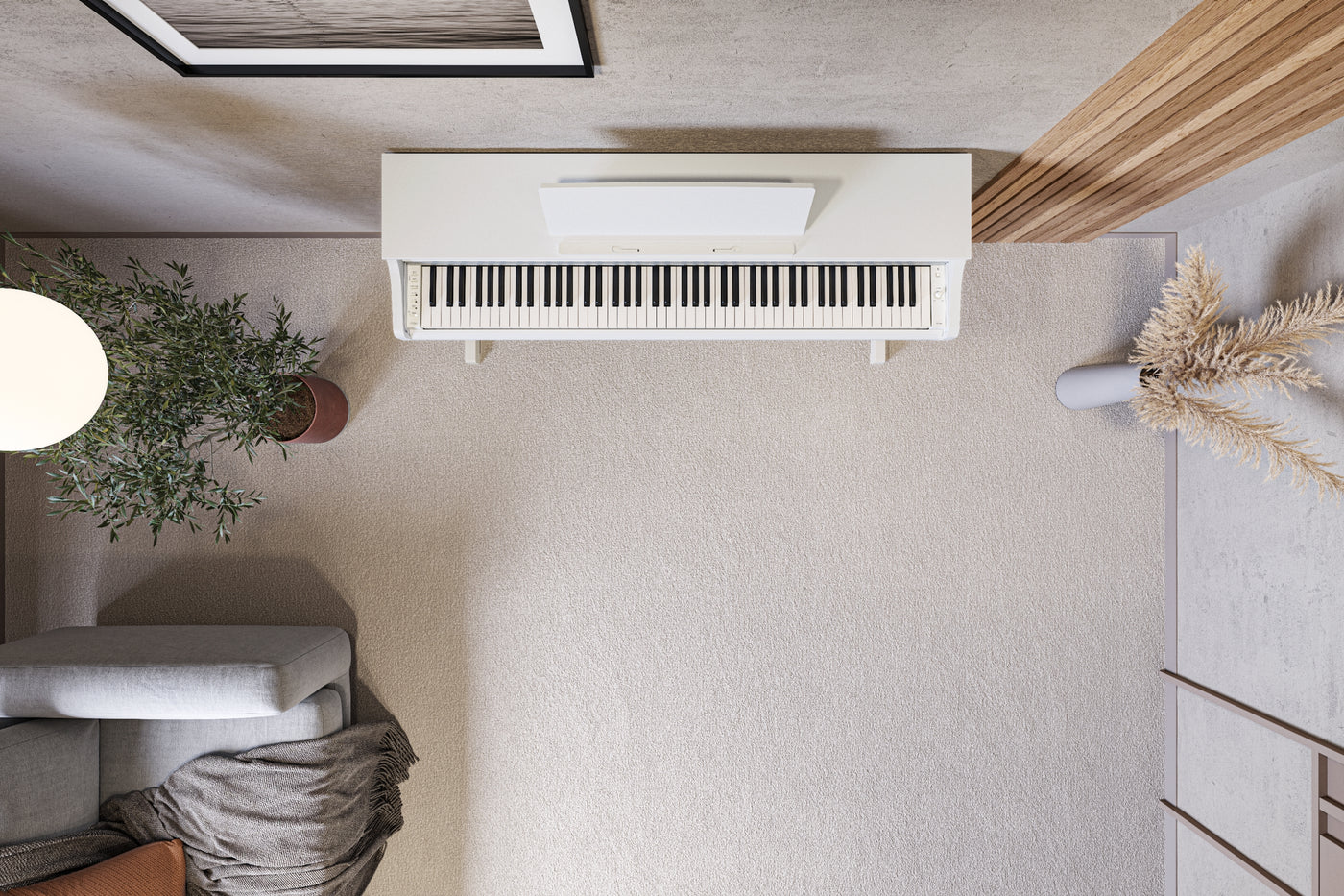 Yamaha YDP-166 White Digital Piano