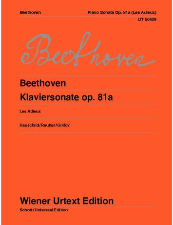 Beethove: Sonata for piano (Les Adieux) op. 81a