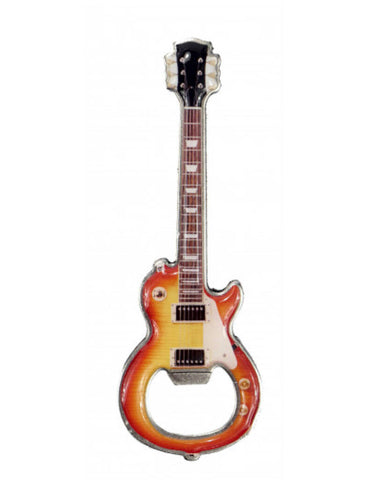 Bottle opener with magnet electric guitar