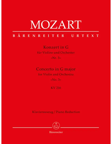Mozart Violin Concerto No.3 in G major K216 Violin & Piano