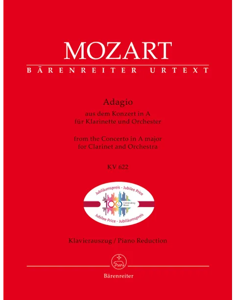 Mozart Adagio from the Concerto in A major for Clarinet K.622