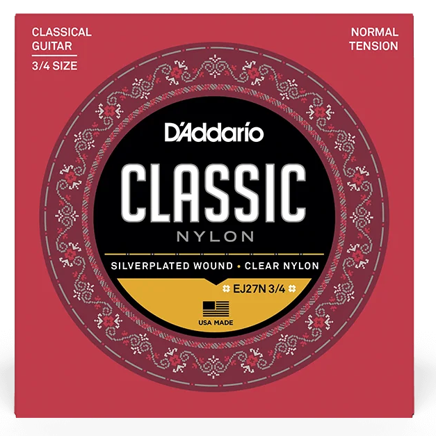 D'addario EJ27N 3/4 Student Nylon Strings