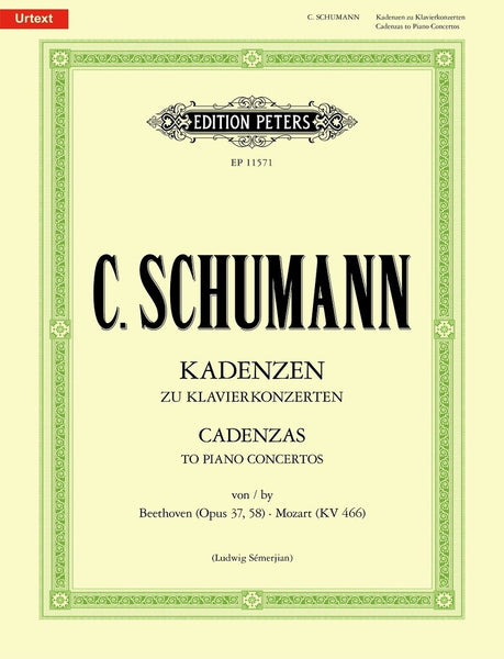 Clara Schumann CADENZAS TO PIANO CONCERTOS PIANO