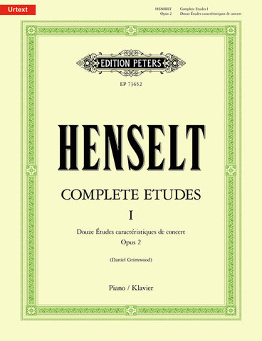 Henselt COMPLETE ETUDES I PIANO SOLO