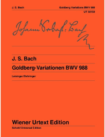 Johann Sebastian Bach: Goldberg Variations for piano