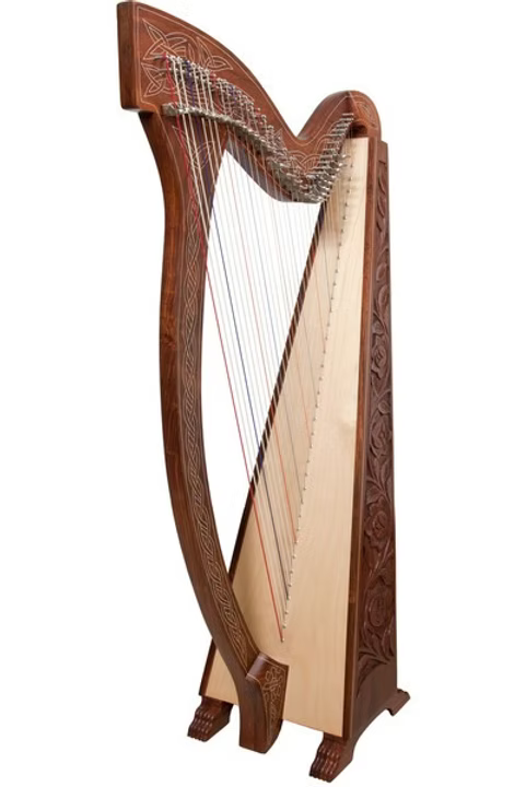 36 String Trinity Harp Walnut & Bag