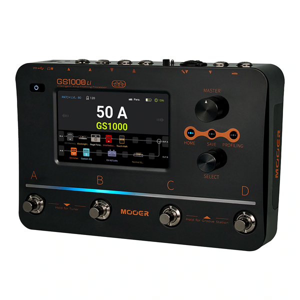 Mooer GS1000LI Guitar Multi-Effects Processor With Battery