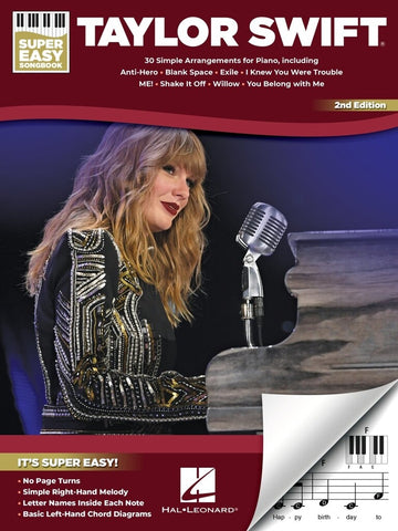TAYLOR SWIFT SUPER EASY SONGBOOK VOCAL AND PIANO