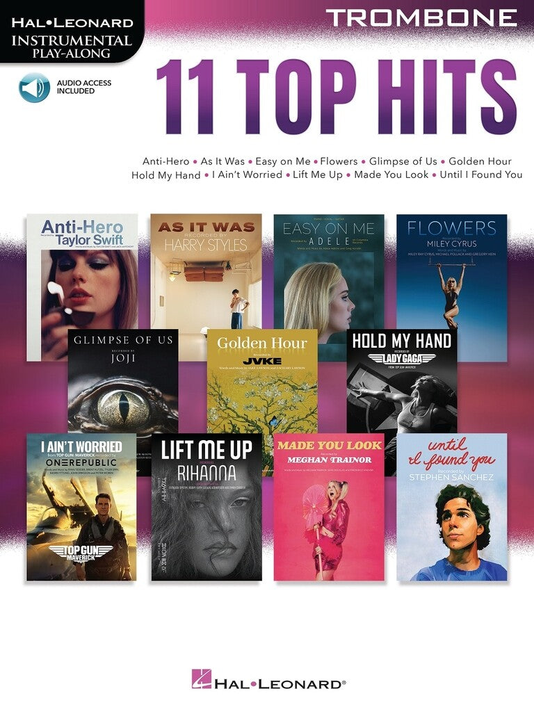 11 TOP HITS FOR TROMBONE