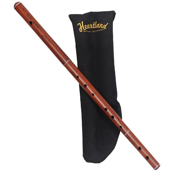 Irish Flute D tune Rosewood Without Tuning Slide with Padded Pouch