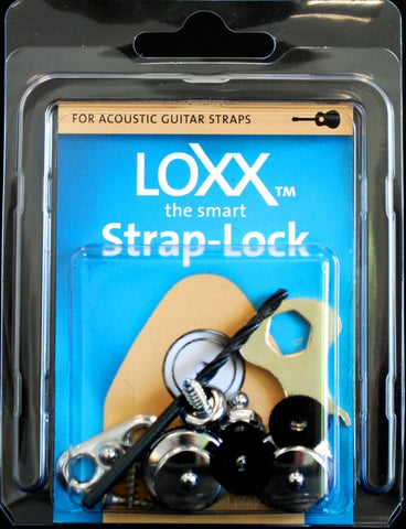 Loxx Music Box Acoustic Strap Locks - Chrome