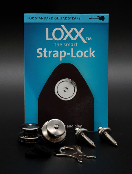 Loxx Music Box Standard Strap Locks - Black Nickel