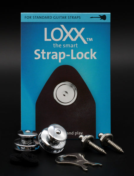 Loxx Music Box Standard Strap Locks - Chrome