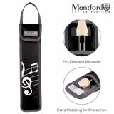 Montford Recorder or Tin Whistle Bag Black