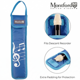 Montford Recorder or Tin Whistle Bag Blue