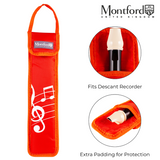 Montford Recorder or Tin Whistle Bag Red