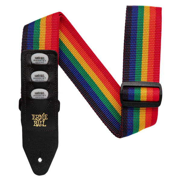 Ernie Ball Pickholder Strap Rainbow