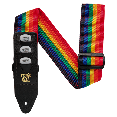 Ernie Ball Pickholder Strap Rainbow